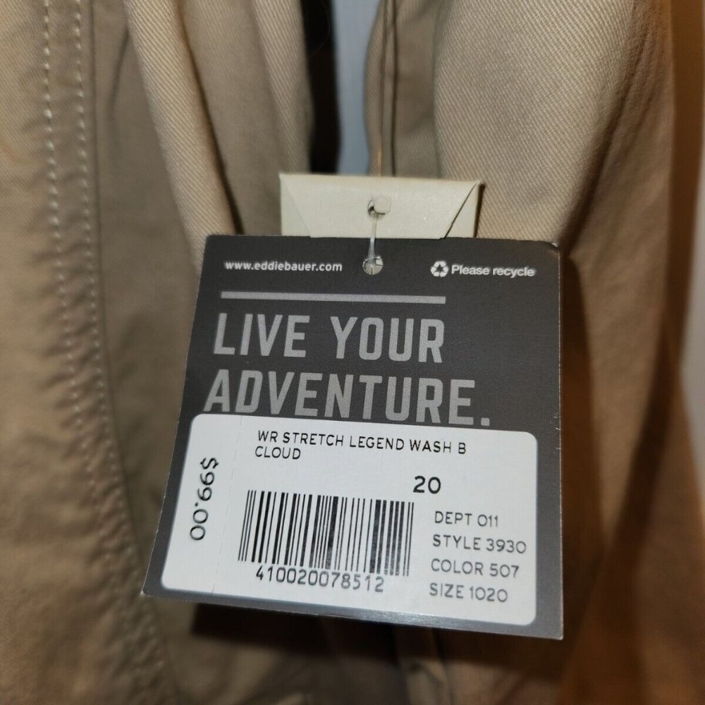 nwt EDDIE BAUER Legend Utility Jacket Coat Cloud Beige Women's 20 - Picture 3 of 4